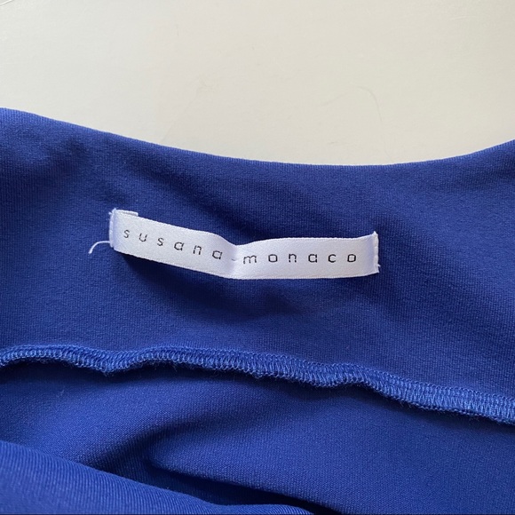 Susana Monaco Blue Scoop Back Mini Dress - Size: Small - Picture 6 of 6